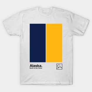 Alaska  // Original Minimalist Artwork Poster Design T-Shirt